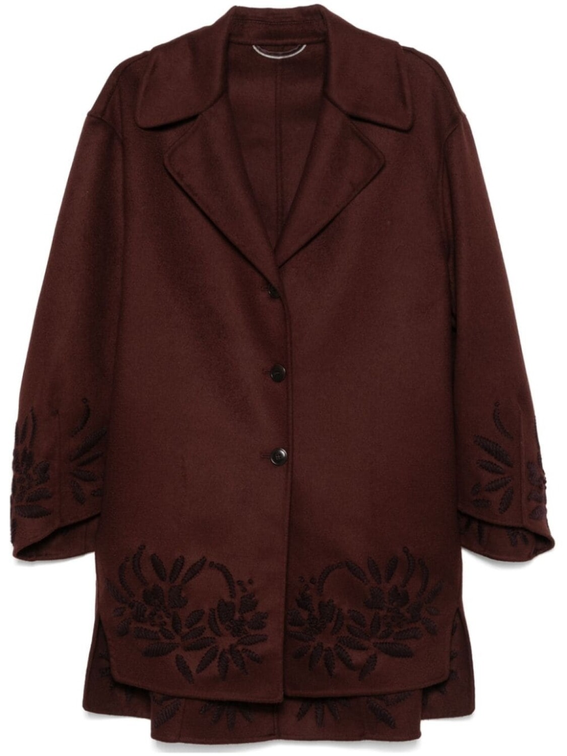 

Ermanno Scervino пальто с вышивкой, красный