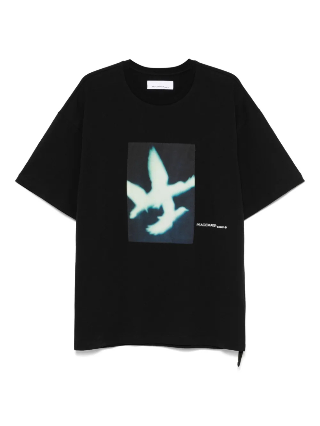 

Футболка с темным цветком Peacemaker Oamc, черный