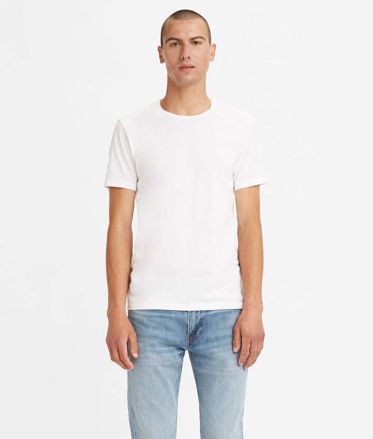 Мужские футболки с коротким рукавом Levi's (комплект из 2 штук), белый — фото 4