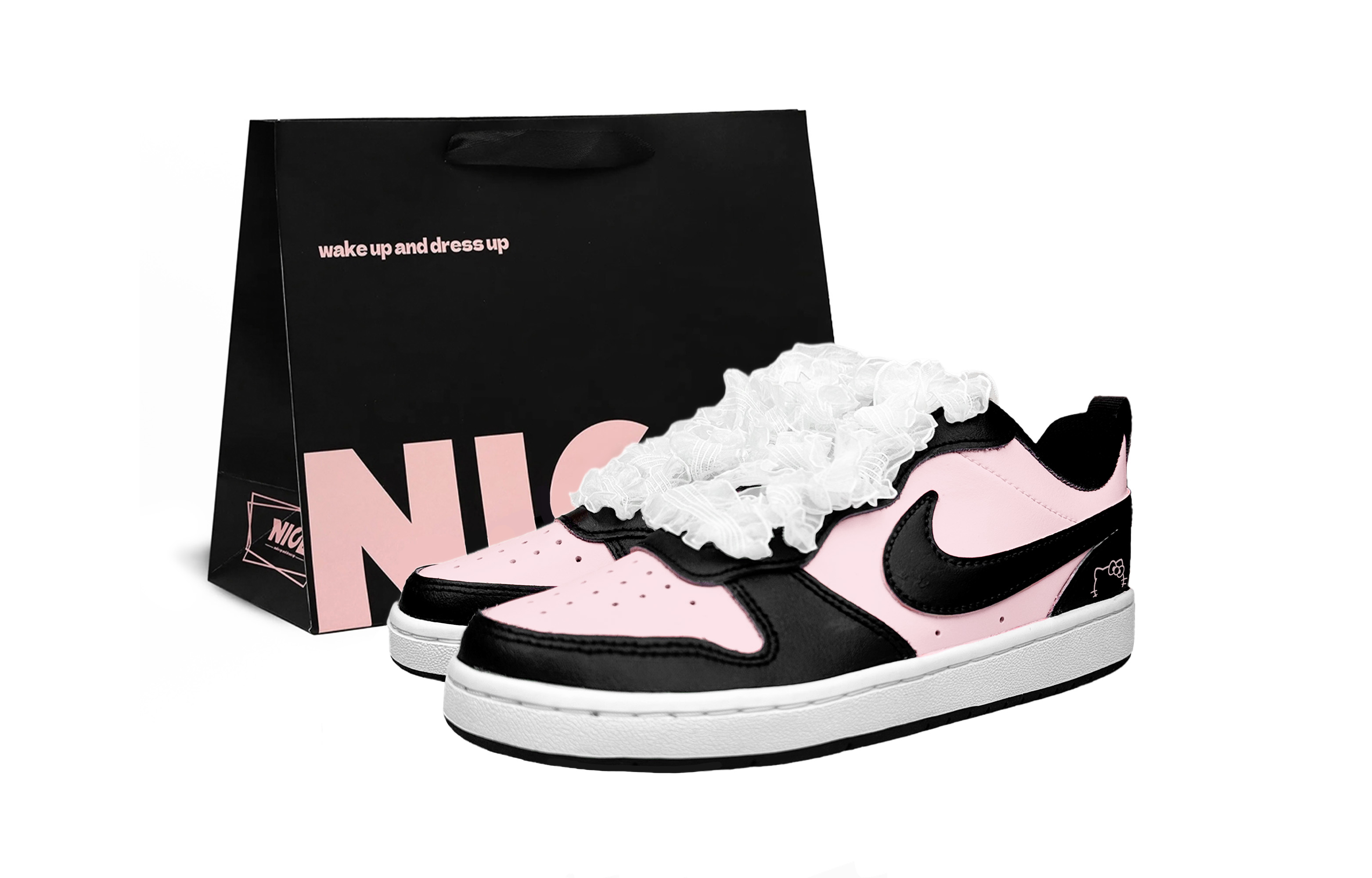 

Детские кроссовки для скейтбординга Court Borough Low 2 Low Top для подростков Nike, черный