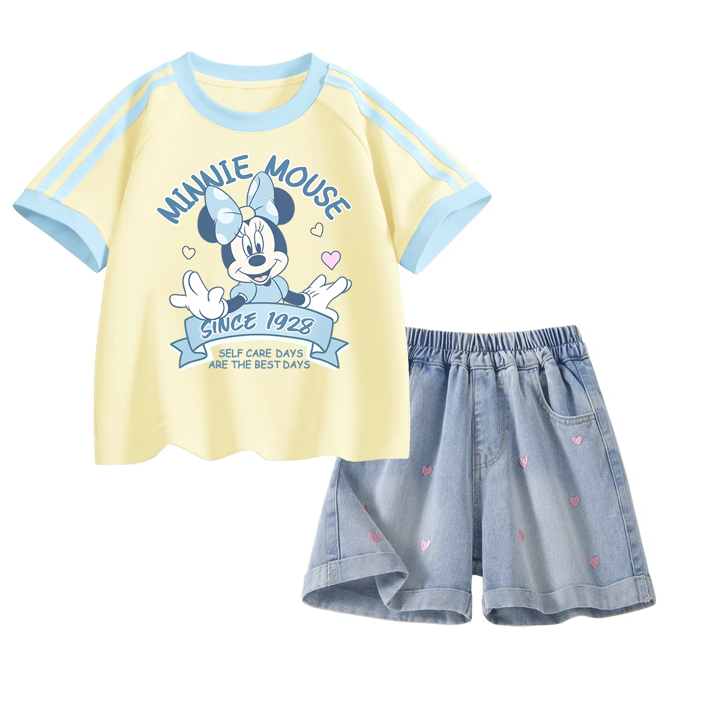 Детский спортивный костюм Disney Casual Sportswear 2 Piece Set, желтый и темно-синий