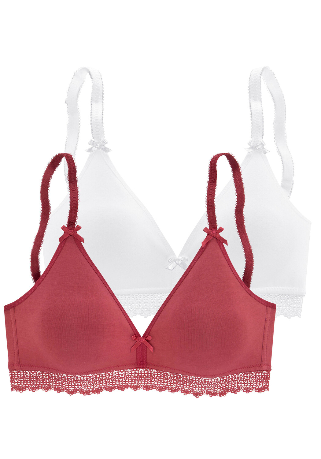 

Бюстгальтер без косточек PETITE FLEUR Bralette BH, цвет rot+weiß