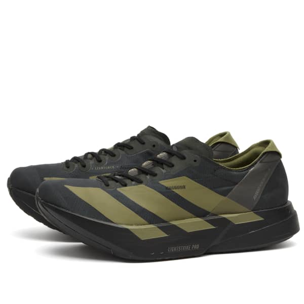 Кроссовки Adidas adizero adios pro 4 Adidas Running, core черный, focus оливковый & charcoal — фото 2