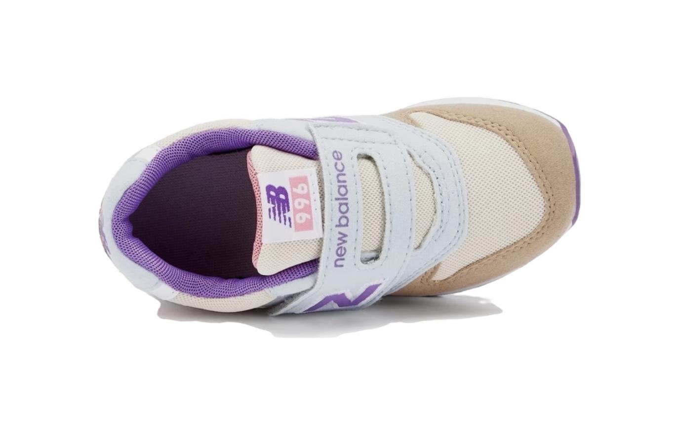 Низкие детские кроссовки с амортизацией Greige Infant And Toddler New Balance, бежевые — фото 4