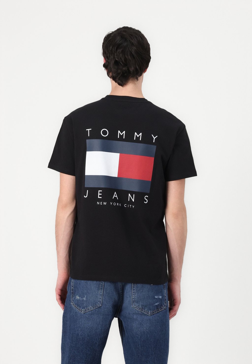 

Футболка с принтом FLAG GRAPH Tommy Jeans, черный