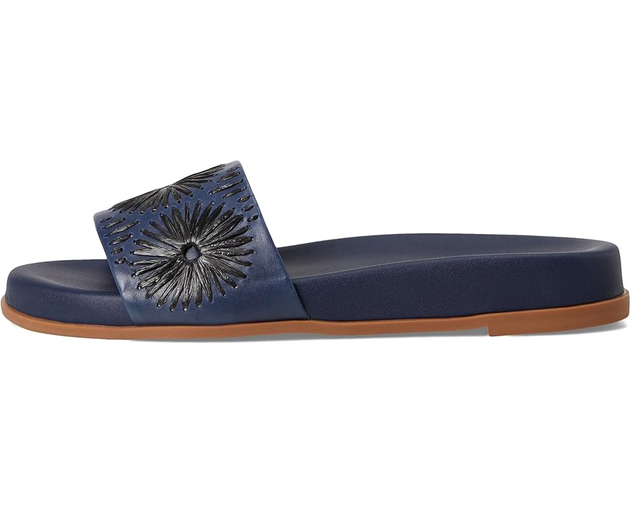 Сандалии Jack Rogers Somerset Slide - Nappa/Raffia, цвет Midnite/Black — фото 4