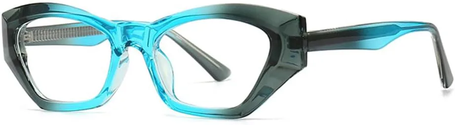 

Солнцезащитные очки Polygon Cat Eye с двойным цветовым переходом, женские, ретро, ​​градиентные, с защитой от УФ-излучения UV400, мужские солнцезащитные очки VFDHN, 7