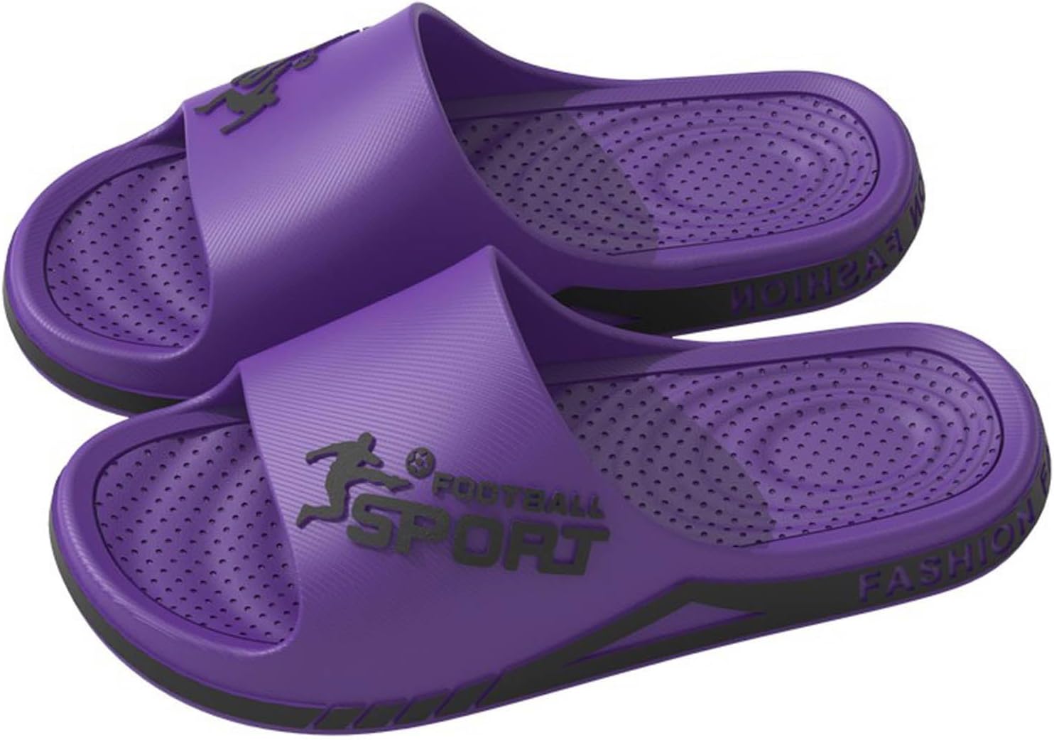 

Мужские сланцы для душа, домашние, с противоскользящей подошвой, дышащие, массажные, с мягкой подошвой, быстросохнущие, удобные, модные сланцы для мужчин Generic, фиолетовый