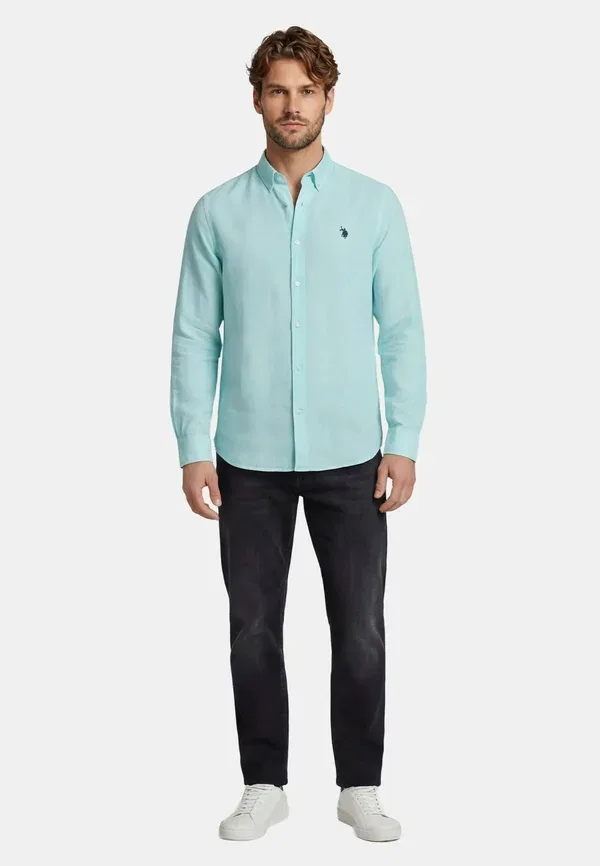 Рубашка U.S. Polo Assn. Usblaake, бирюзовый — фото 2