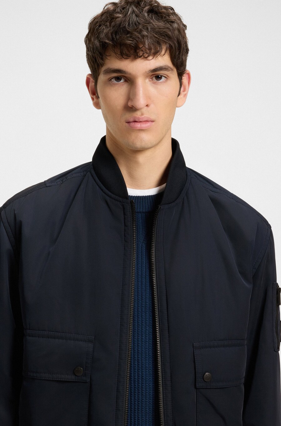 Демисезонная куртка BOSS Orange, Navy — фото 4