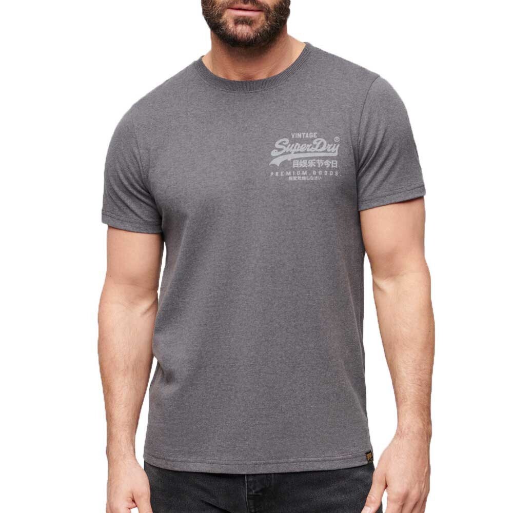 Футболка с коротким рукавом Superdry Classic Vintage Logo Heritage, серый — фото 2
