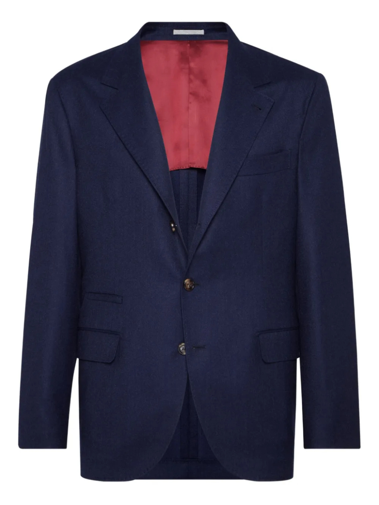 

Brunello Cucinelli шерстяной однобортный пиджак, синий