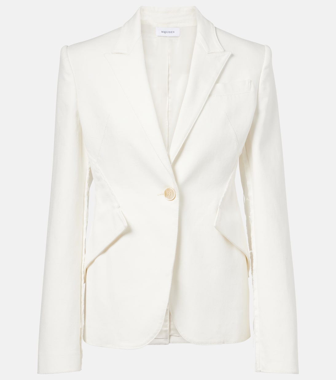 

Джинсовый блейзер McQueen, Optical White