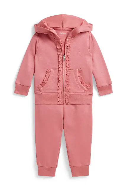 Детский костюм из трикотажа Polo Ralph Lauren, розовый