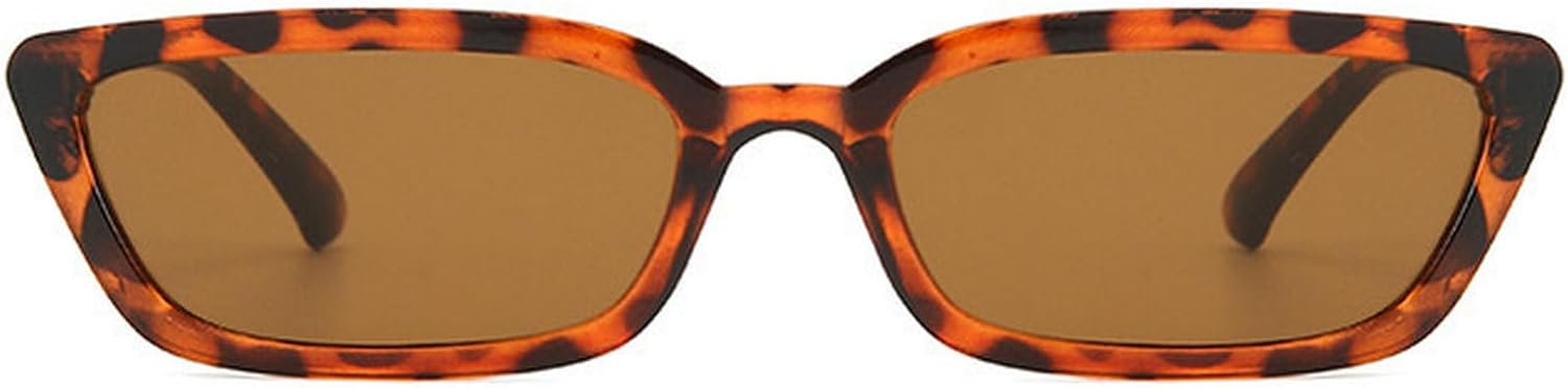 

Женские солнцезащитные очки «кошачий глаз» в винтажном стиле, с черным леопардовым принтом, в маленькой оправе, ретро-очки «кошачий глаз» с защитой от УФ-излучения UV400 mincl, Leopard