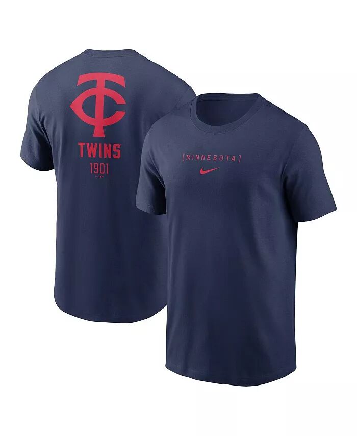 

Футболка мужская темно-синяя Minnesota Twins с большим логотипом на спине Nike