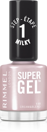 

Гибридный лак для ногтей без использования уф/светодиодной лампы Rimmel Super Gel, 110 Cream & Blend 12 ml