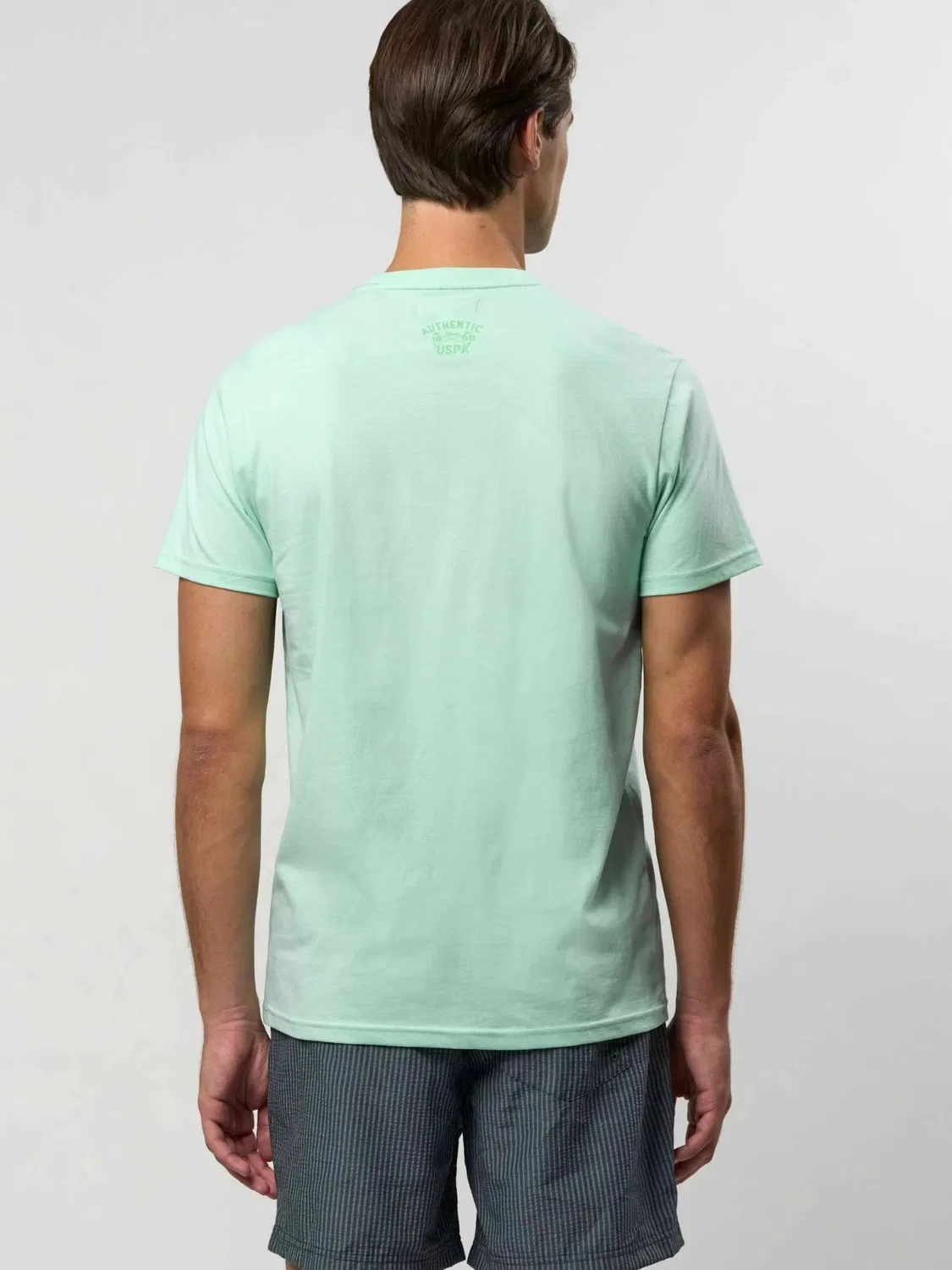 Футболка прямого кроя 'UWMaggi' U.S. Polo Assn., Green/Light Green — фото 4