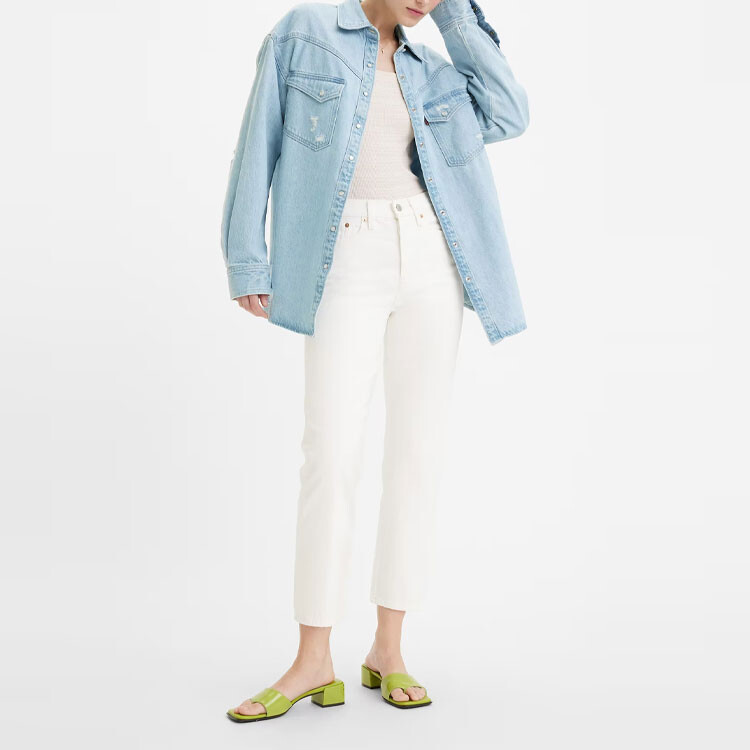 Джинсы женские белые Levi’S — фото 3
