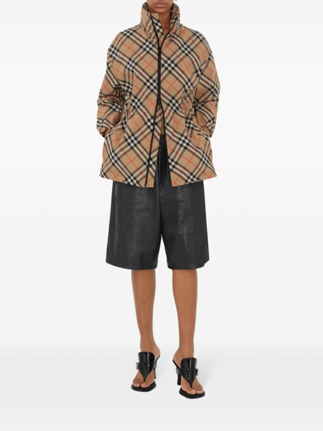 Жакет Burberry, мужской, клетчатый, нейтральный цвет — фото 2