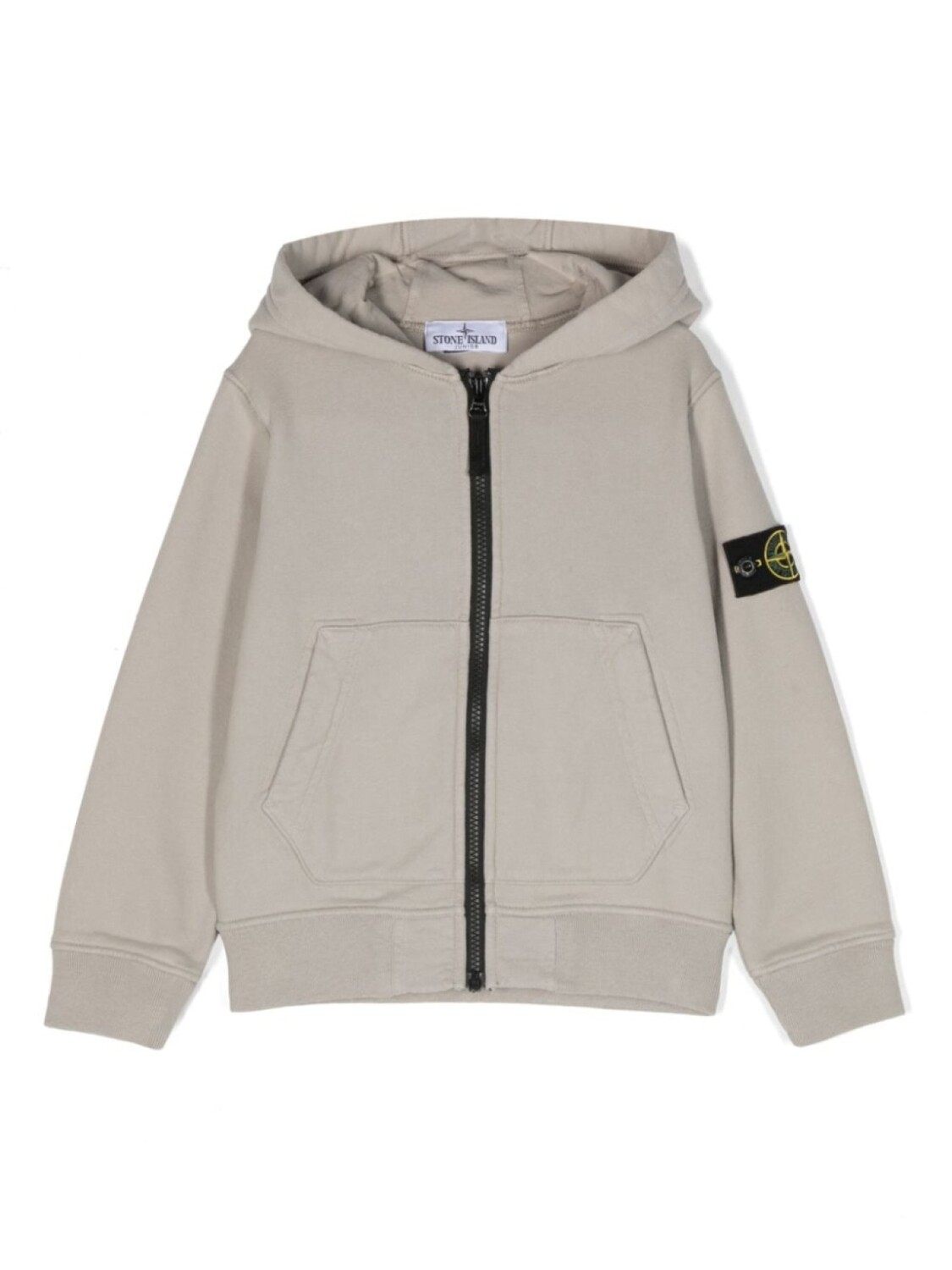 

Stone Island Junior худи с нашивкой Compass, серый