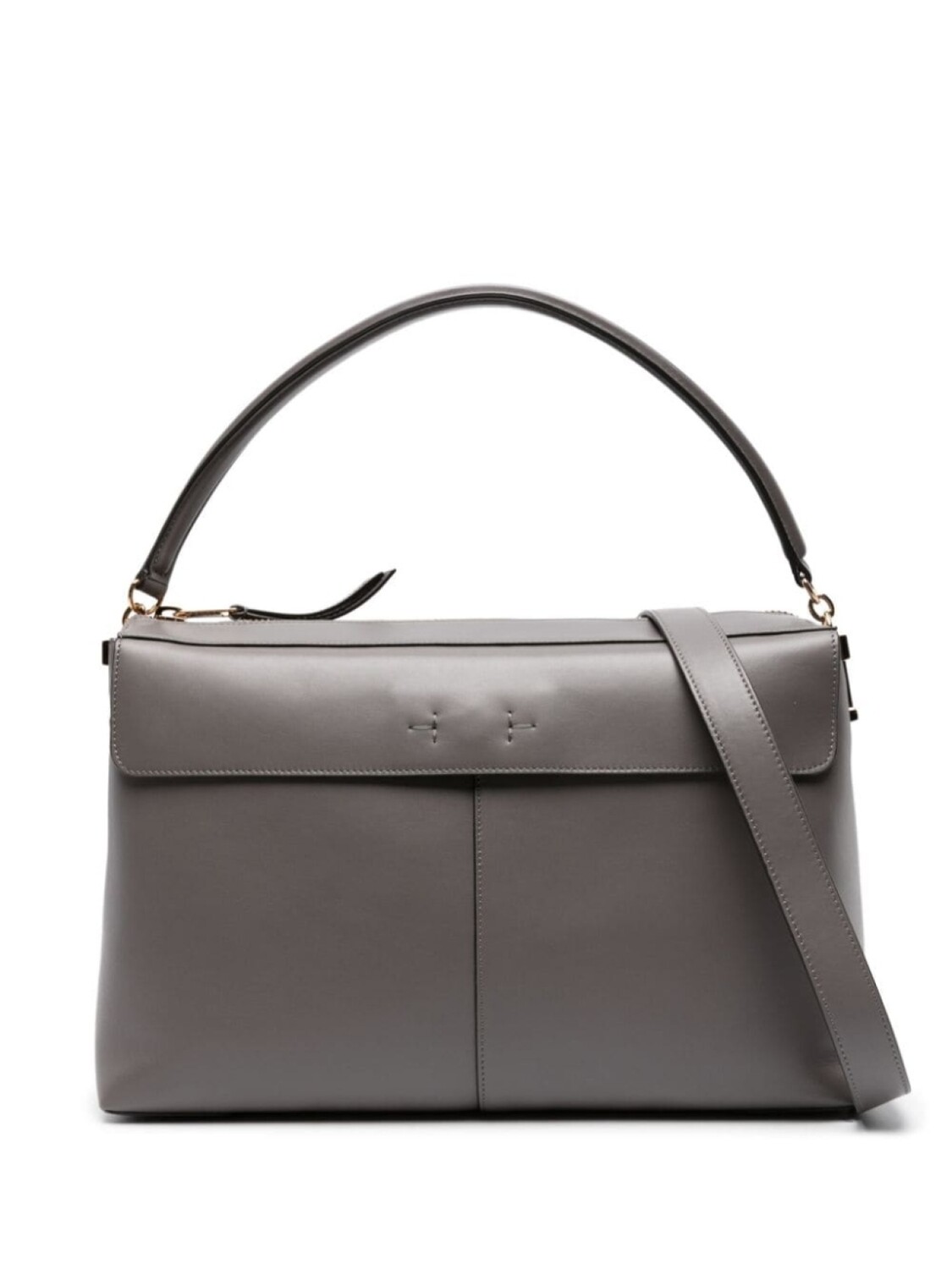 

Tod's T-Case Boston leather shoulder bag, серый