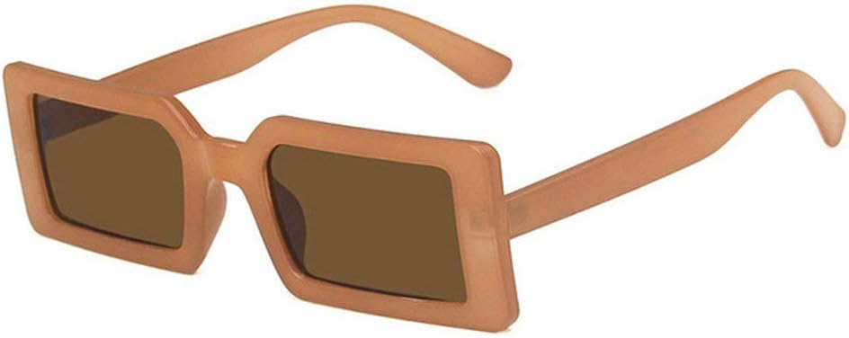 

Новые солнцезащитные очки 2020 года в квадратной оправе салатового цвета для женщин и мужчин. Модные солнцезащитные очки в прямоугольной оправе желтого цвета mincl, Brown