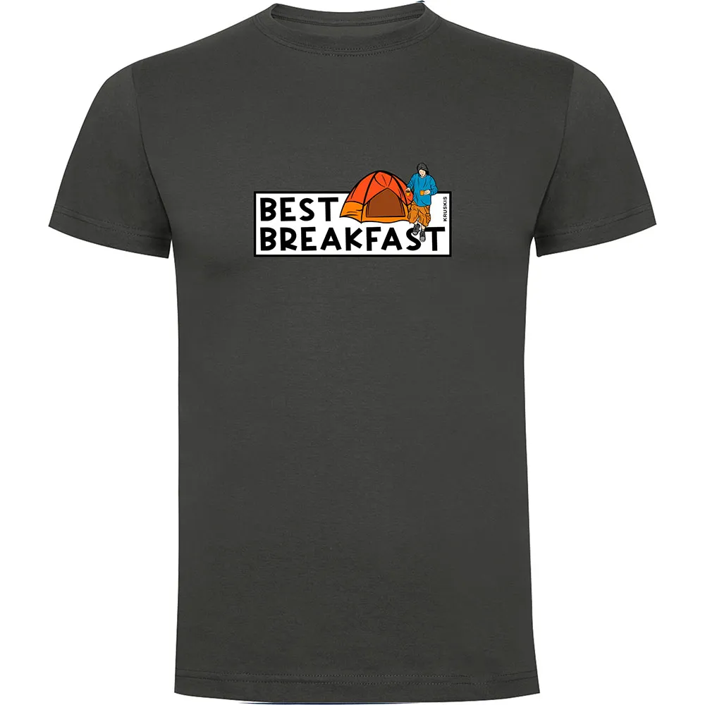 

Футболка с коротким рукавом Kruskis Best Breakfast, серый