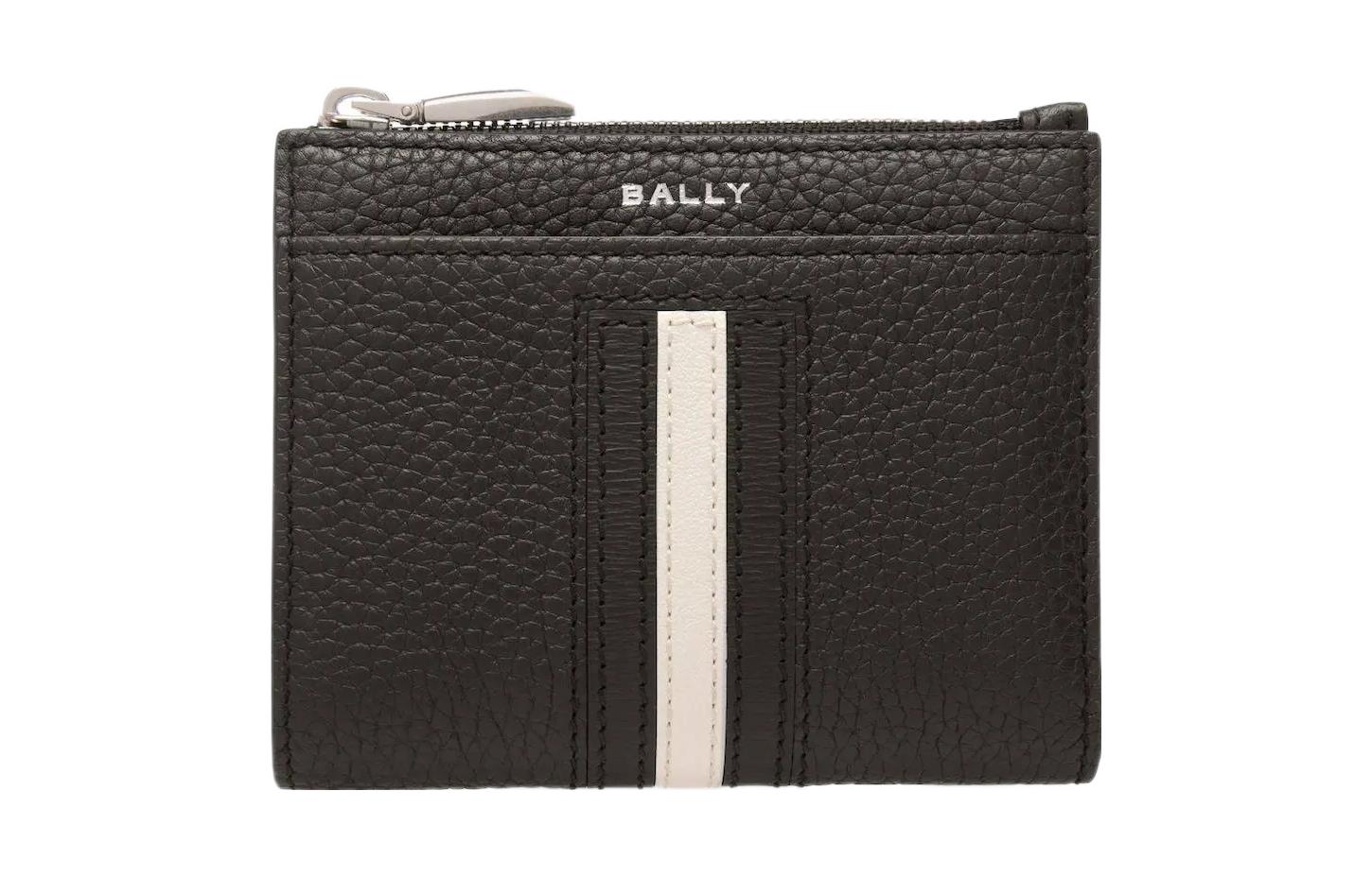 

BALLY Кошелек из зернистой телячьей кожи, черный, мужской, стандартный