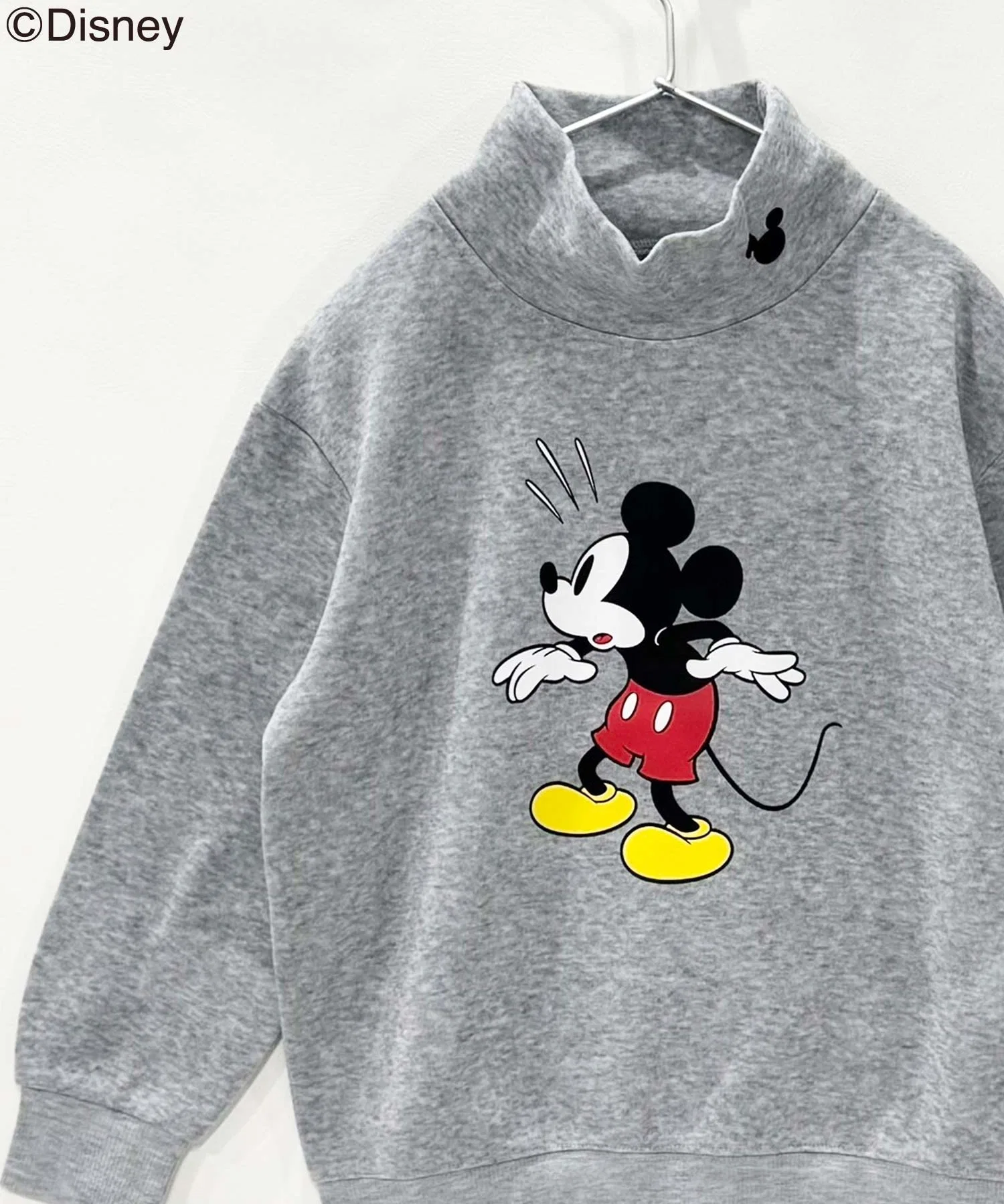 【Disney】МИККИ Толстовка с высоким воротником и флисовой подкладкой в виде Микки Мауса — фото 2