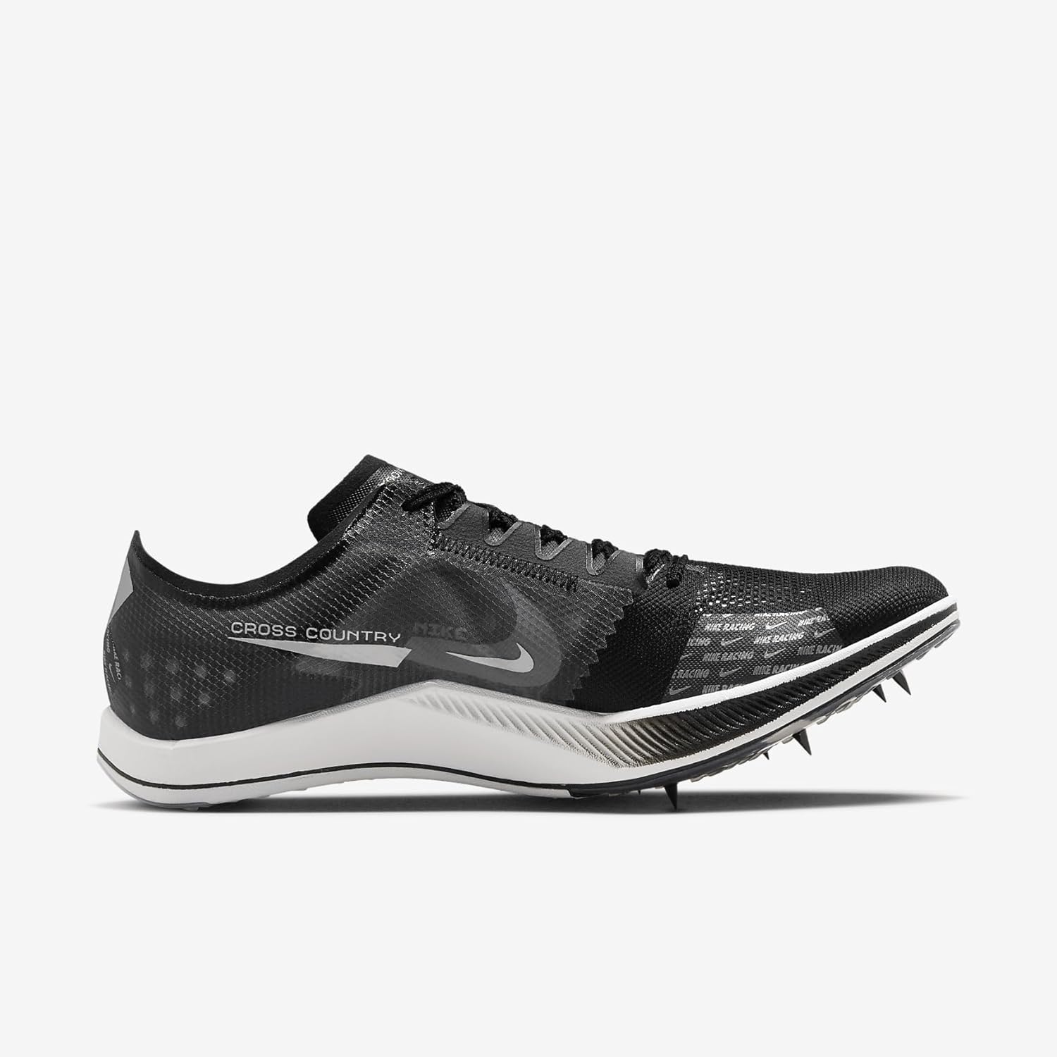 Мужские бутсы Nike ZoomX DragOnfly XC, Black/Metallic Silver-Dk Smoke Grey — фото 3