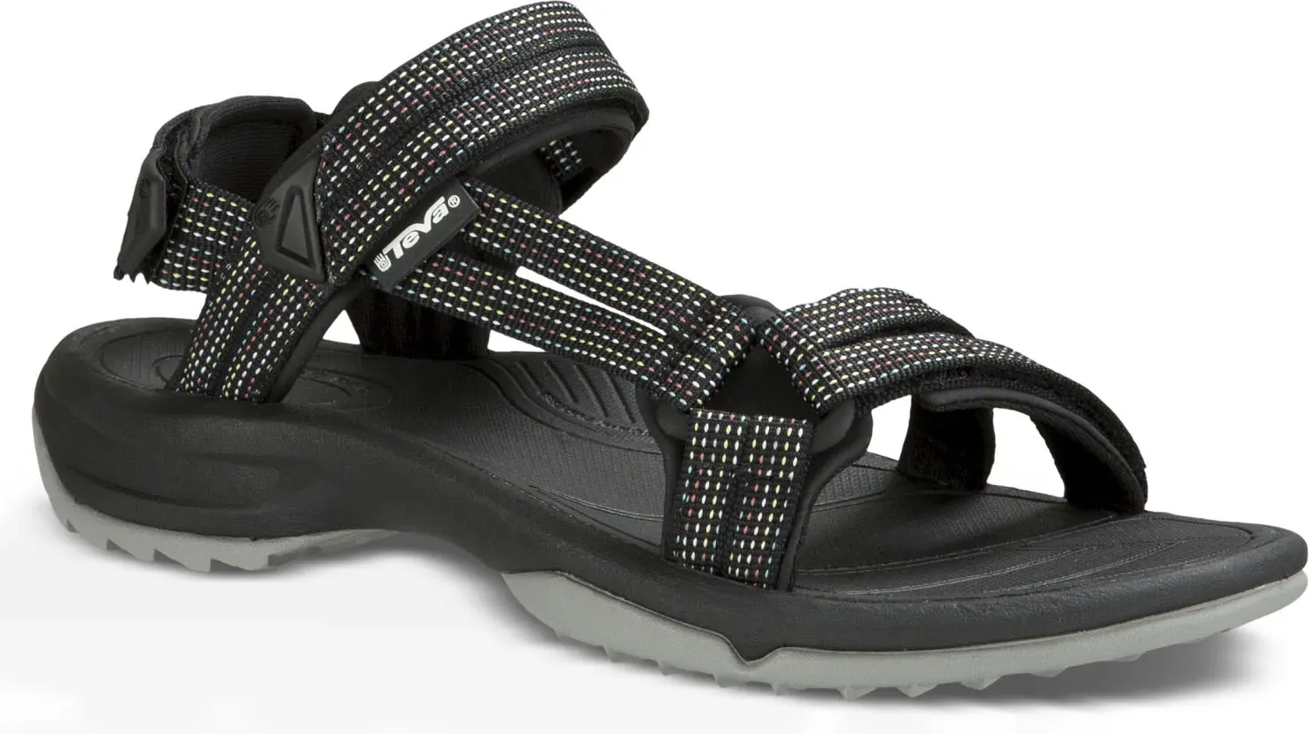 

Сандалии Teva "Terra Fi Lite", с застежкой-липучкой, цвет Clbp-City-Lights-Black-Paste