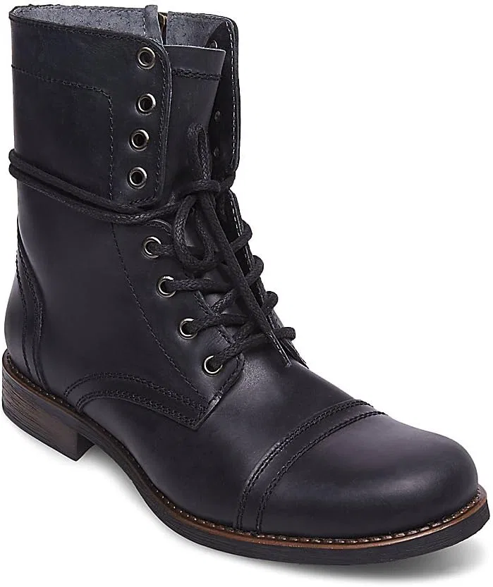 Мужские армейские ботинки Steve Madden Troopah-c, Black Leather