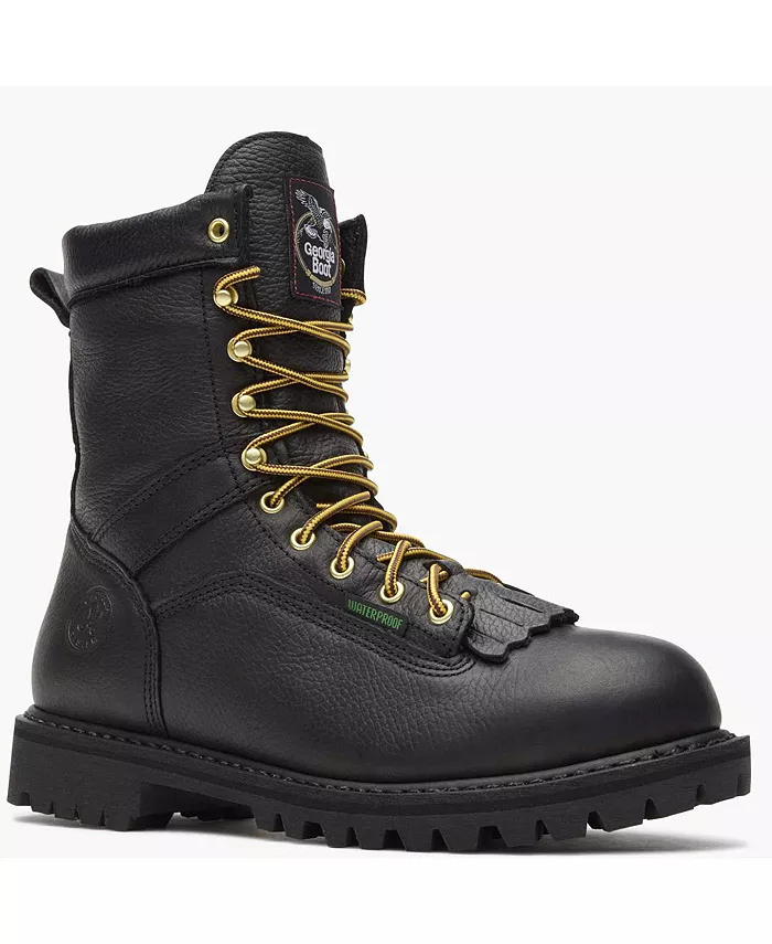 

Мужские водонепроницаемые рабочие ботинки Lace-to-Toe GEORGIA BOOT, черный