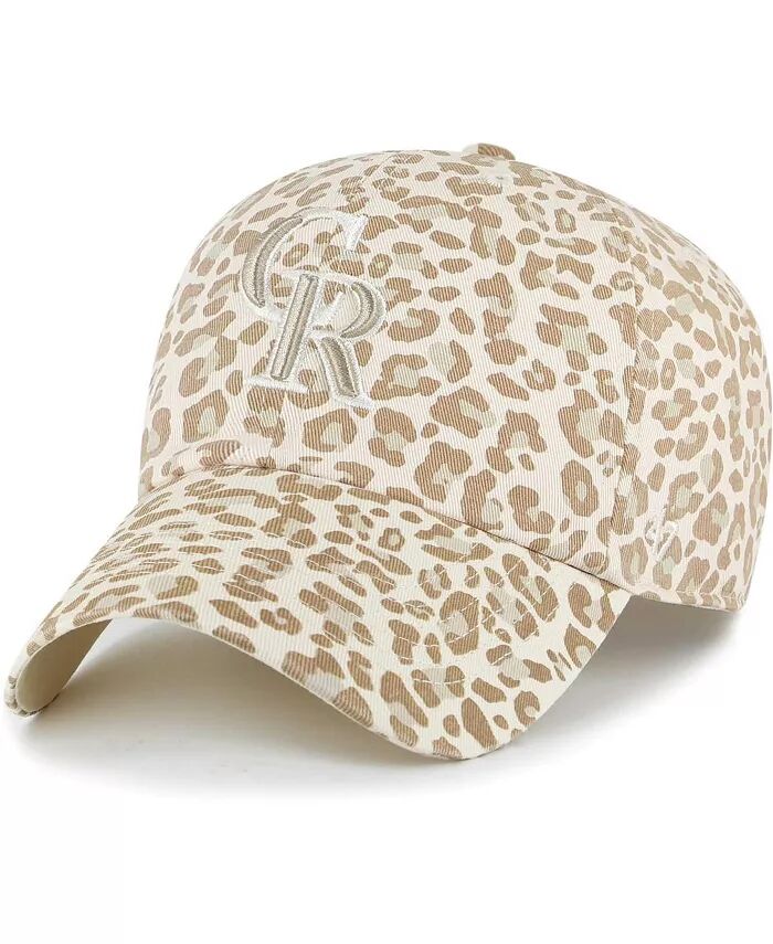 

Женская натуральная шапка Colorado Rockies Panthera Clean Up Adjustable '47 Brand