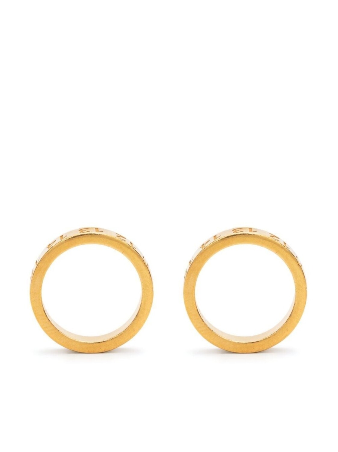 

Серьги-кольца Numerical с гравировкой Maison Margiela, золотой