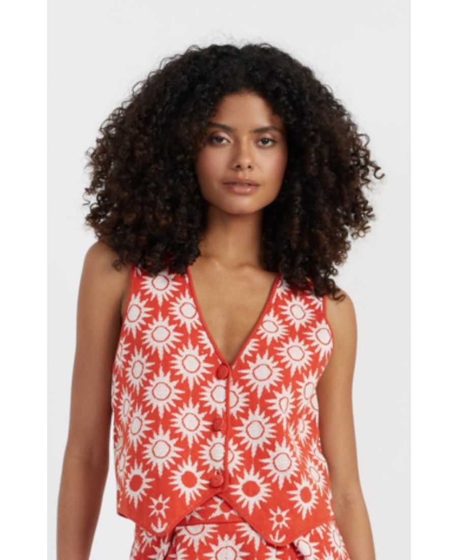 

Женский жилет Laura Whitmore с подсолнухами Chinti & Parker, Terracotta