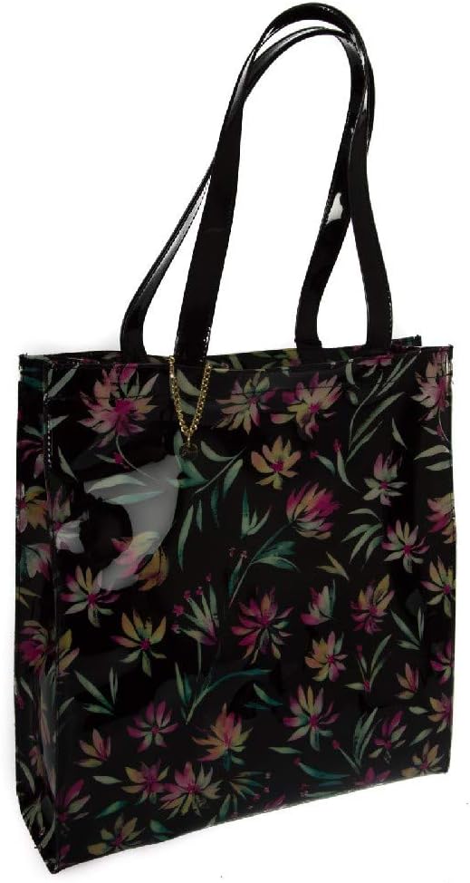 

GUESS женская пляжная сумка на руку или плечо 40x39x11 см артикул E62Z13 RUB56, PI09 - Black flower combo, One size