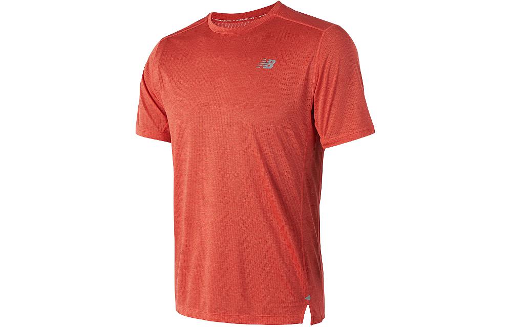 

New Balance Мужская футболка Sports Life Collection оранжево-красного цвета, Красный, New Balance Мужская футболка Sports Life Collection оранжево-красного цвета