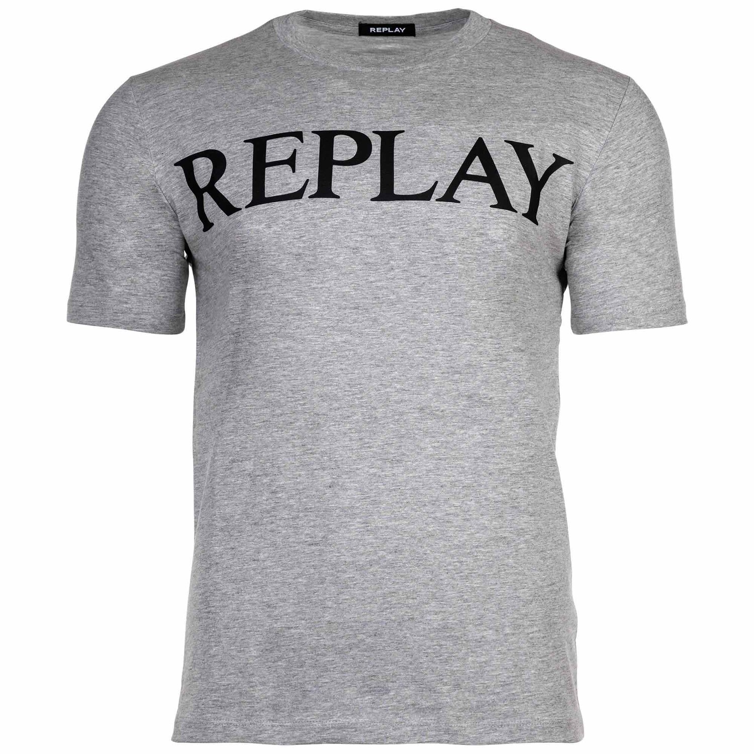 

Футболка с круглым вырезом хлопок с логотипом Replay, серый