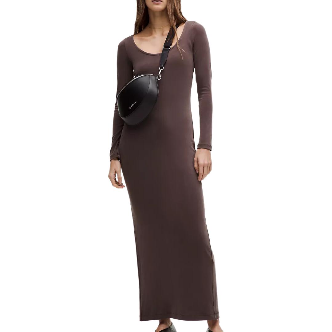 

Женское платье Softstreme с длинными рукавами и струящимся силуэтом Lululemon, Espresso/Espresso