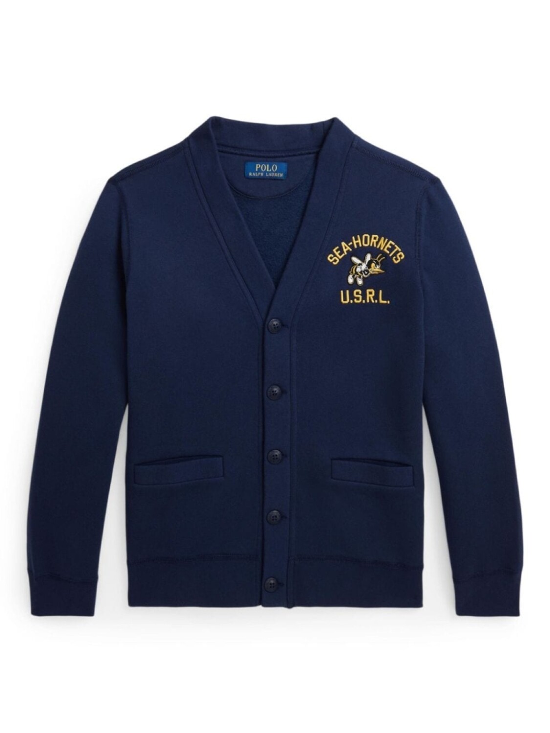

Ralph Lauren Kids кардиган с вышивкой, синий