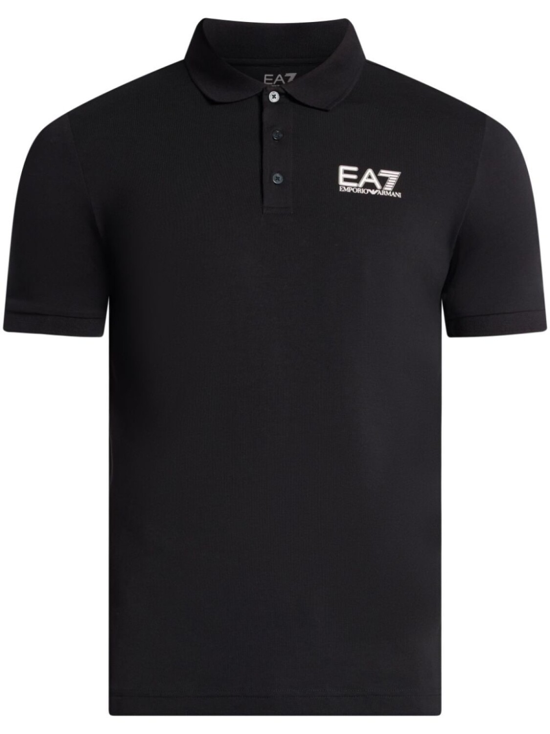 

Ea7 Emporio Armani рубашка поло с логотипом, черный