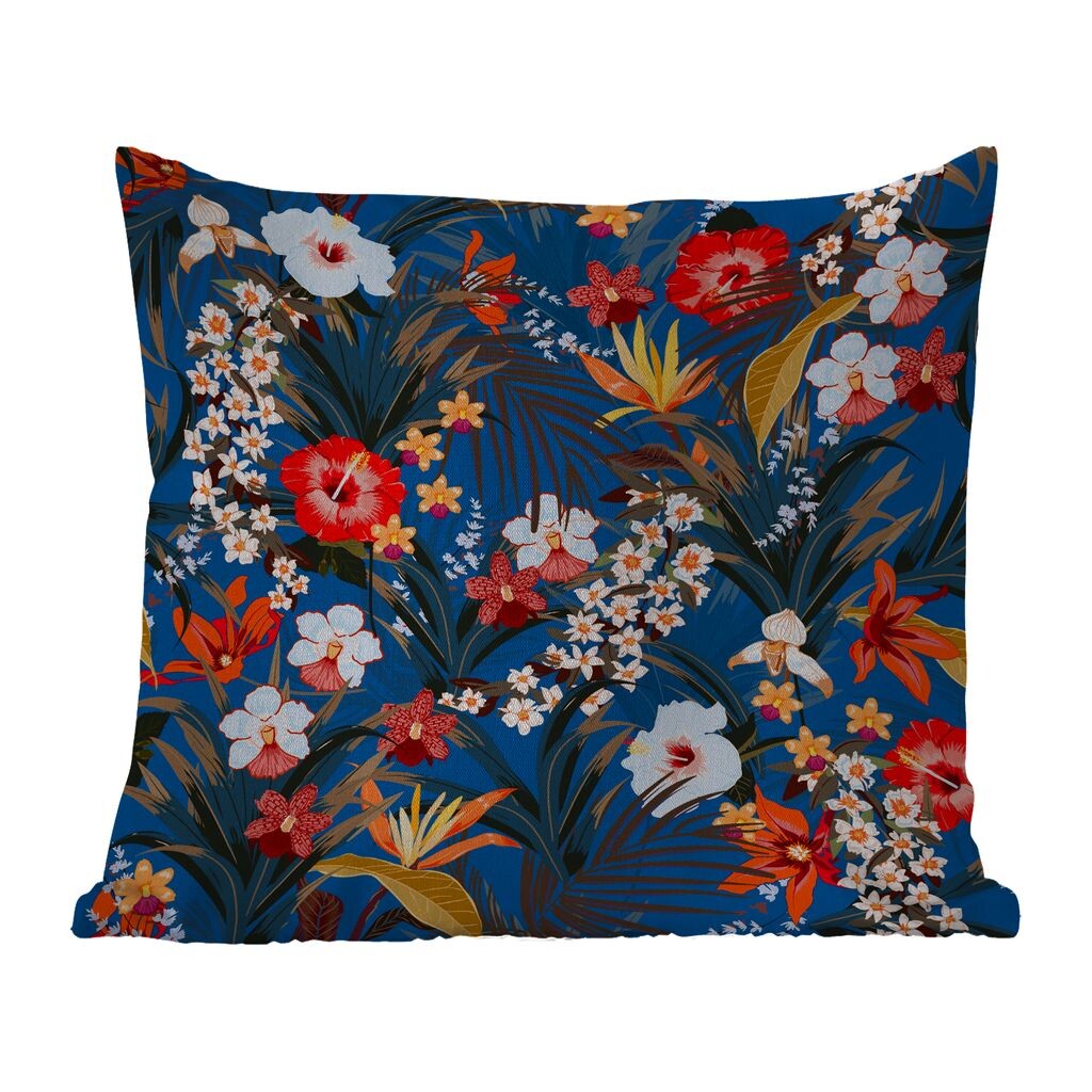 

Подушка для улицы MuchoWow - Цветы - Гибискус - Тропический - Узор - 60x60 см - Устойчивость к атмосферным воздействиям - Подушка для отдыха - Чехлы для подушек - Декоративные чехлы для подушек - Декоративные чехлы для подушек, мультиколор