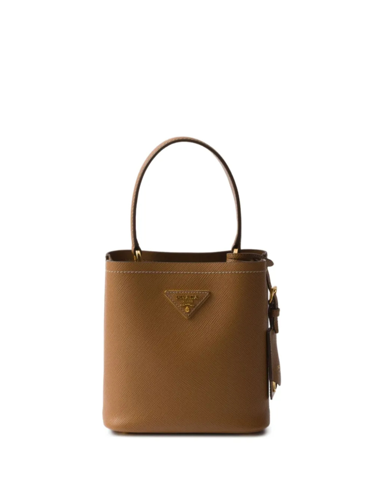 

Мини-сумка-ведро Panier Prada, коричневый