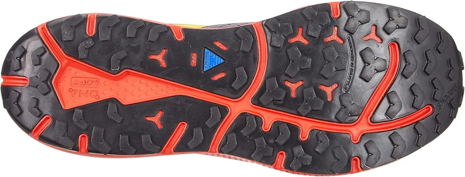 Мужские беговые кроссовки Brooks Division 3, Black Fiery Red Blazing Yellow — фото 2