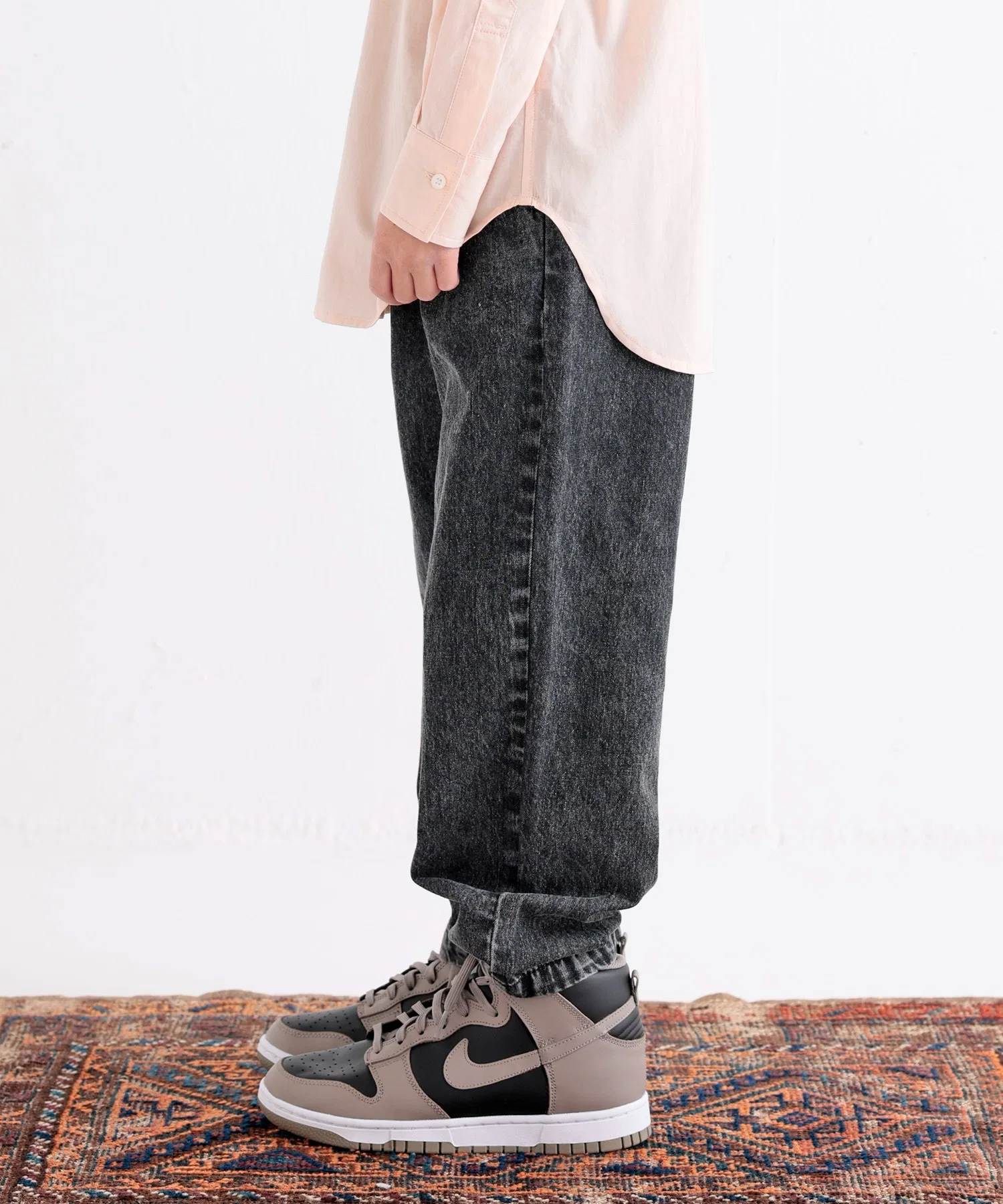Джинсовые брюки из органического хлопка с широкими штанинами (OG DENIM CREW PANTS) — фото 4