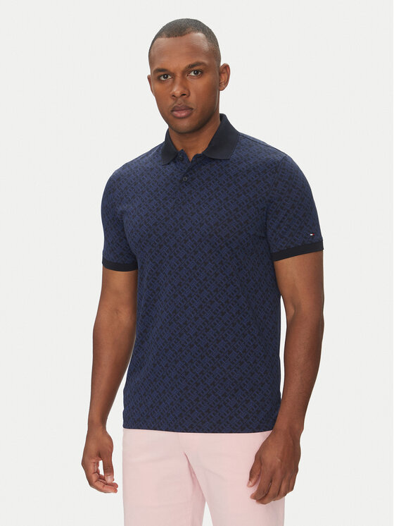 

Рубашка поло стандартный крой Monogram MW0MW39218 Tommy Hilfiger, синий