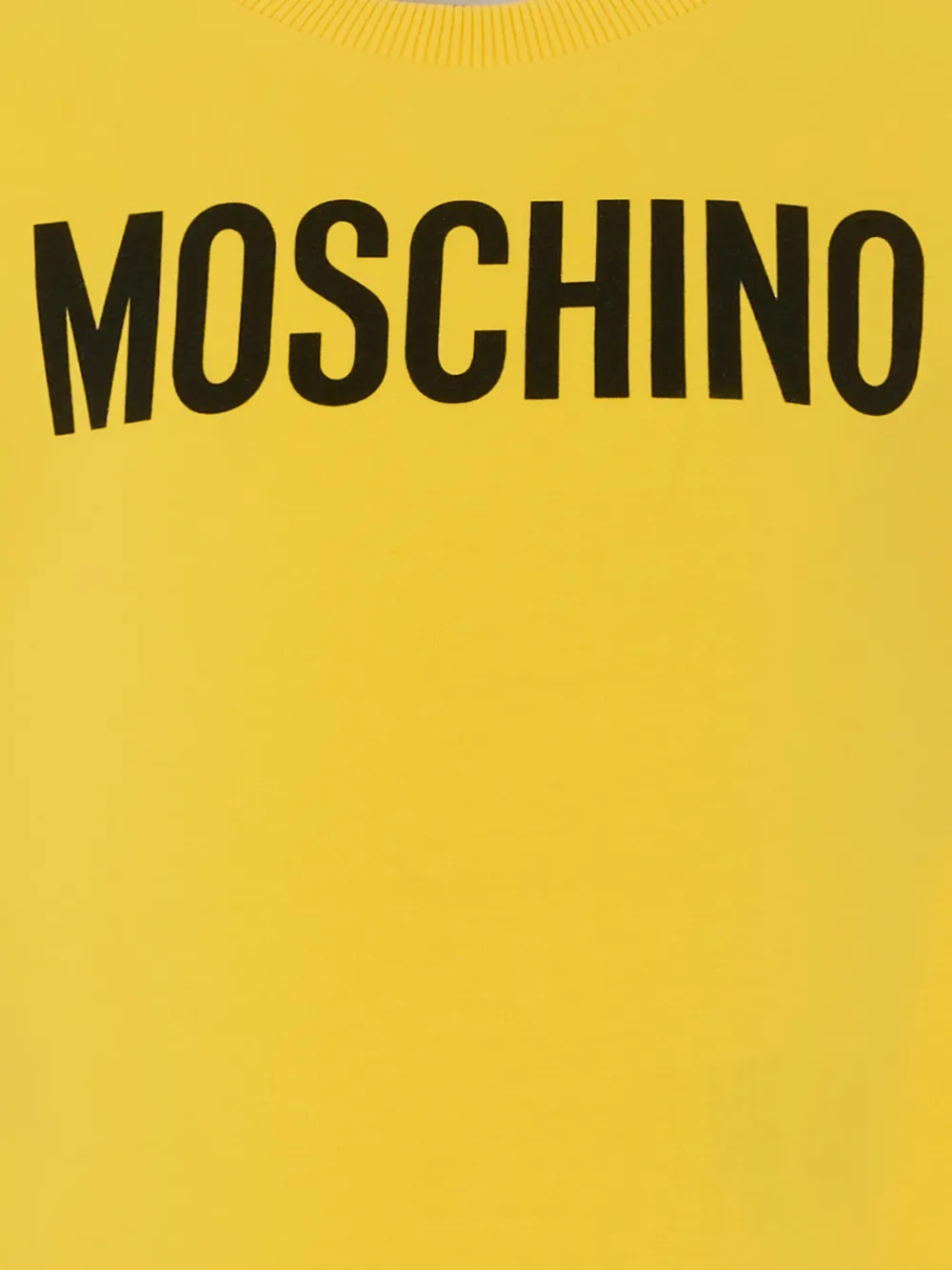 Футболка с коротким рукавом Moschino Kids, желтый — фото 3