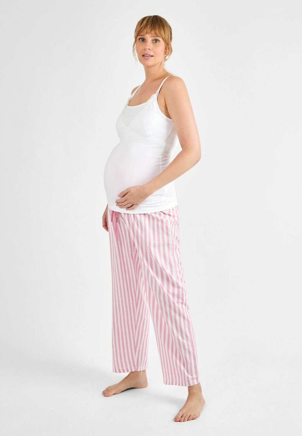 

Пижама STRIPE NURSING SET JoJo Maman Bébé, фуксия